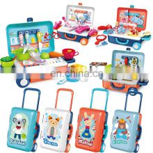 Educational Pretend Cooking Play Toy 23Pcs Plastic Kitchen Set Toy Kids Kitchen Toy Sets