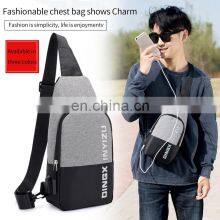 Chest Bag Men's Single Shoulder Bag Casual Sports Tide Brand Messenger Bag Fashion Youth Small Backpack Student Korean thumbnail-2