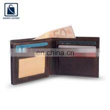 Low MOQ Brown Shiny Leather Men Wallets With Card Holder Slot thumbnail-4