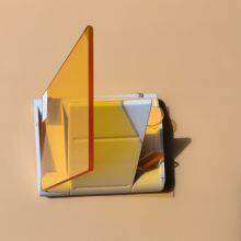 Optical Glass Filter CB535 Cut-off UV and Partial Orange Glass Filter