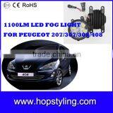 High Quality Auto Fog Light for Peugot ,16W 1100LM LED Fog Lights,auto Fog Light for Peugeot 207 ,307,308,408