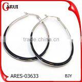 Latest Tops Designs Girls Earrings Gold Plate Big Hoop Earrings thumbnail-3