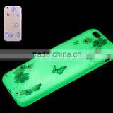 Ultra-Slim Glow In the Dark Mobile Phone Cases Luminous Plastic TPU Back Butterfly Flower Case for IPhone 6S 5 Plus thumbnail-6