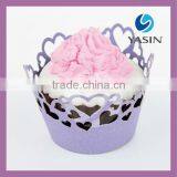 Laser Cutting Hearts Paper Cupcake Wrapper thumbnail-1