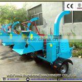 22HP diesel mobile wood chipper machine