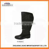 High Heel Knee PU Rain Boot for Ladies thumbnail-1