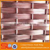 Yellow Brass Maille Weave Wire Mesh Covered in Shrine Stalagnated