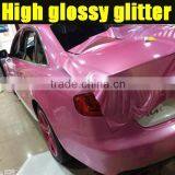 High Glossy Pink Glitter Vinyl 1.52*20m thumbnail-4