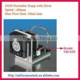 OEM Peristaltic Pump With Drive, Model: T60-S50, Speed: Max. 60rpm, Control Mode: RS485 Communication