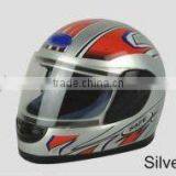 Silver and Red Sport Racing Full Helmets/motorcycle Helmets
