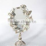 Shabby Chic Handmade Metal Round Desk Mirror