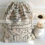 Wholesale Organic Cotton Promotional Drawstring Bag thumbnail-1