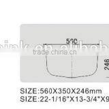 Australia Holes Drop in 304 Stainless Steel 30L Laundry Sinks & Tubs thumbnail-2