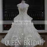 Real Works Luxury Bling Wedding Dresses Ball Gown in Turkey 2016 thumbnail-2