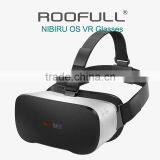 2016 New VR Headset, All in One VR 3D Glasses with Quad core CPU 2GB RAM 16GB Flash Android 4.4 OS 4000mA Lithium Battery