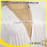 Star Long Multilayers Mix Gold Silver 24k Gold Necklace thumbnail-4