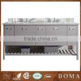 Gorgrous Modern Design Gray Double Sink Bathroom Vanity thumbnail-1