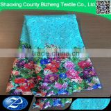 Manufacturer Polyester Cord Lace Fabric Digital Printing Fabric For Women Dress