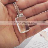 DIY Glass Bottle Pendant Necklace Dandelion Seed Necklace thumbnail-3