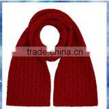 Bubble Lattice Red Knit Scarf,knit Infinity Scarf,knit Ruffle Scarf thumbnail-1