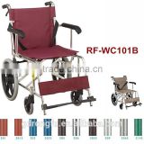 aluminum alloy fixed armrest wheel chair with seat belt