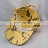 Wholesale Custom Yellow Baseball Caps Unisex Blank Scrawl Baseball Caps thumbnail-5