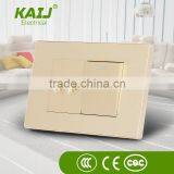 USA American Standard Wall Mount Power Electrical 1 Gang 2 Pin Multi Lighting Switch Socket Outlet and Plug