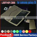 Good quality protective leather cover case for samsung galaxy S6 ,flip wallet for galaxy S6