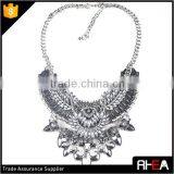 Boho Style Tibet Silver Feather Shape Alloy Necklace,Turkish Indian Alloy Necklace Statement Necklace thumbnail-5