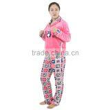 Kevince Flannel Pyjama Set Penguin Emb Deer Printcap Knitting Woman Clothing Nightwear Homewear MOQ 1000sets thumbnail-3