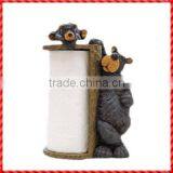 Cute Custom Two Bears Resin Animal Funny Toilet Paper Holder thumbnail-1