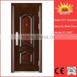 SC-S067 Trustworthy China supplier steel wood security door,overhead sliding door