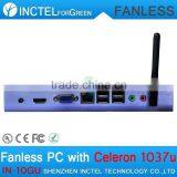 Fanless Mini PC Systems Full Alluminum With Intel Celeron Dual Core C1037U 1.8GHz 2G RAM HD Graphics thumbnail-5
