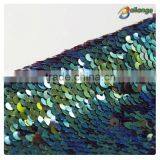 2016 Fashion Colourful Green Shiny Sequin Fabric Guangzhou Wholesale thumbnail-2