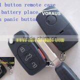 New V 3+1 Button Remote Case 1616 Battery Place, With Panic Button