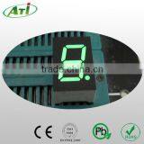 7 segment led digital display board 1 digit 0.40" pure green color