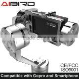 Aibird 3-axis brushless gimbal with vertical mode for go pro and lphone