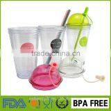 Reusable Sipping Plastic Juice Souvenir Small Straw Cups thumbnail-2