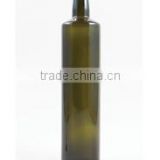 Large dark green glass olive oil bottle 750ml for sale
