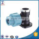 PP Hdpe Elbow Wall Plate Plumbing Compression Pipe Fitting Adaptor