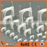 Electric Cable Fixing Clip Small Plastic Wall Cable Clip thumbnail-2