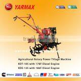 HOT SALE!!! Diesel Power Tiller KAMA Engine 186F Agricultural Rotary Tillage Machine 10HP KDT910K/KDT135FC-Z
