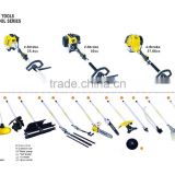 multi function graden tools,mower,tiller,trimmer,olive harvester,pole pruner,grass cutter,extention bar,fruiter shaker