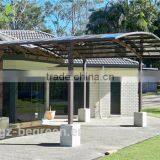 White Metal Frame Aluminum Frame Carport With Polycarbonate Sheet,car Parking Canopy,portable Garage for Two Car Parking thumbnail-1