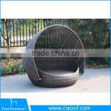 French Classical Round Wicker Daybed thumbnail-1