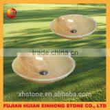 Yellow Round Circular Outdoor Wash Basin Sinks for Decor thumbnail-1