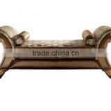 2016 NEW ARRIVAL Italian Royal Solid Wood Beige Color Fabric/Upholstery Corner Sofa Set/Living Room Furniture Set Wit(MOQ=1 SET) thumbnail-3