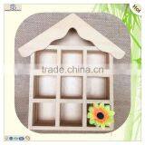 Hanging Standing Compartment Grids Wooden Display Storage Box thumbnail-2