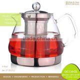 Best Sale Elegant High Quality Handcrafted Glass Tea Pot Borosilicate thumbnail-6