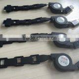 4 in 1 Multi-functional USB 2.0 to 8 Pin + Micro + Mini + 30 Pin Charger Retractable Data Sync Charge Cable thumbnail-3